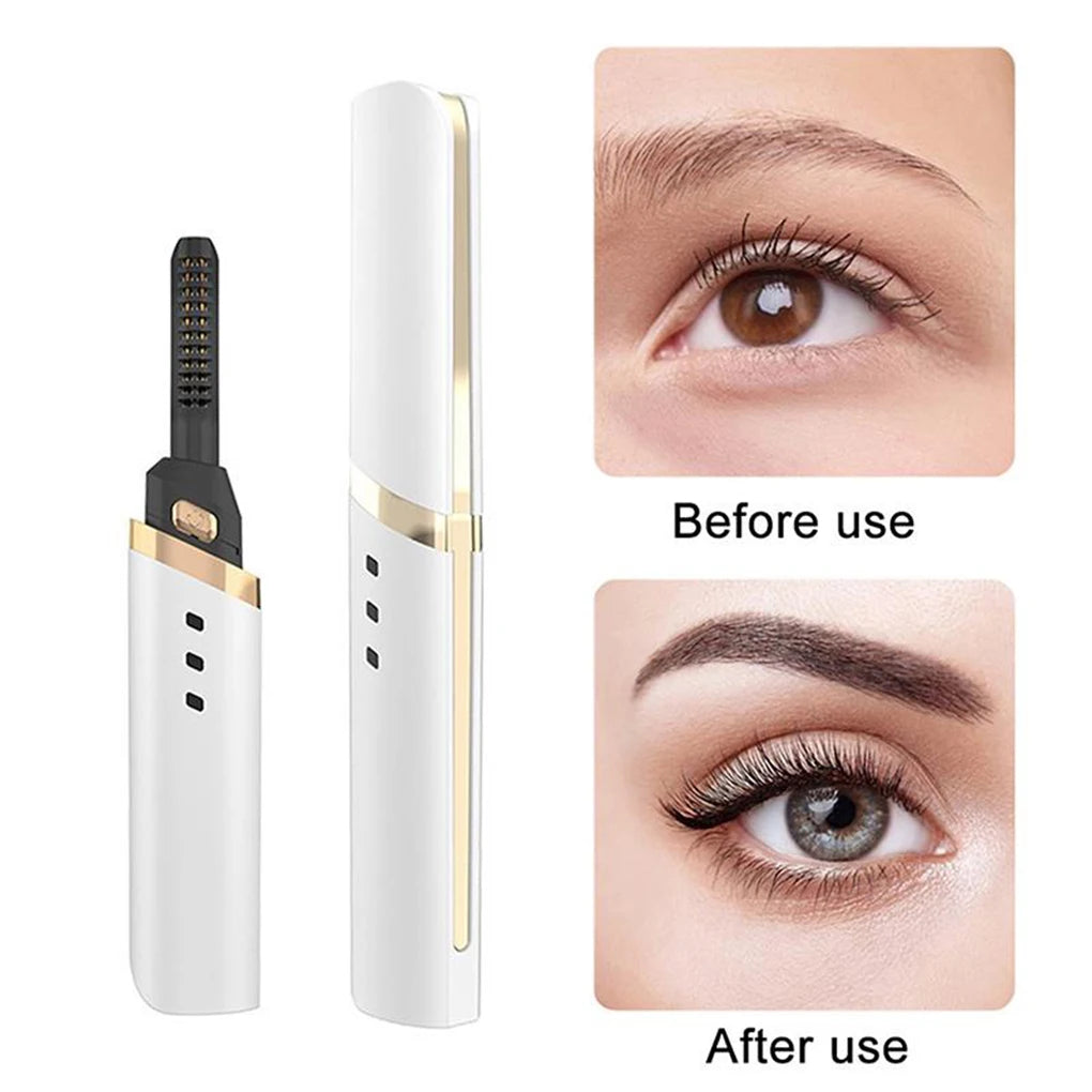 3 Gear Adjustable Heating Eyelash Curler Electric Beauty Makeup Anti-scald Eyelashes Curling Portable Lashes Make Up