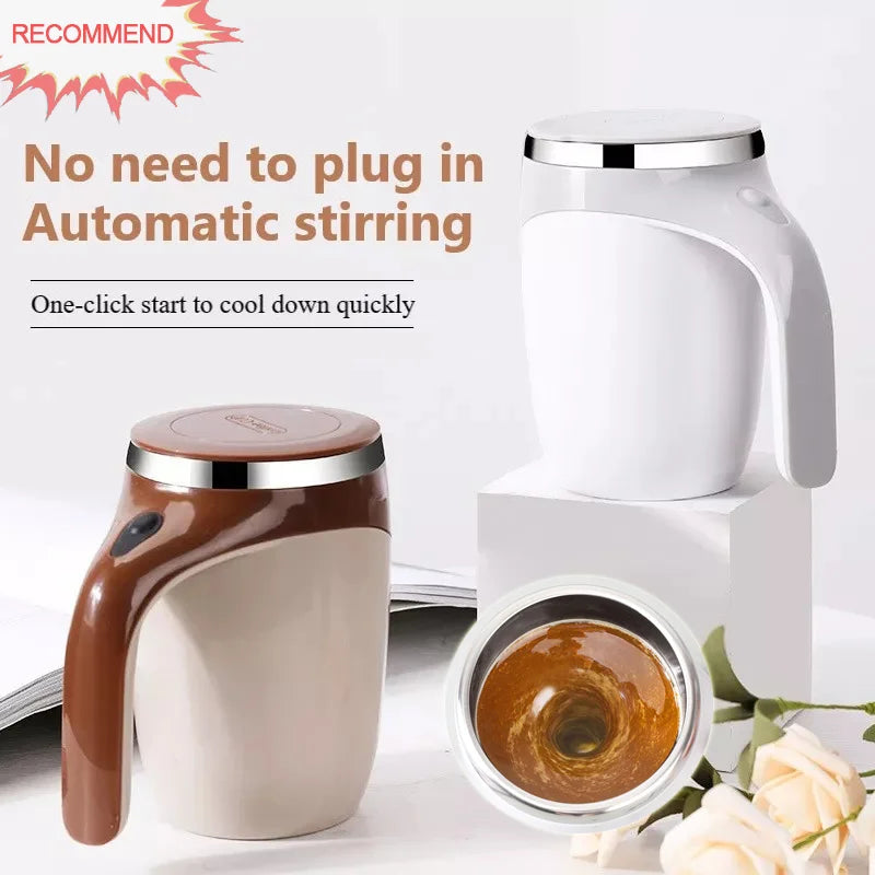 Automatic Stirring Cup Rechargeable Model Stirring Coffee Cup Lazy Milkshake Rotating Mug Portable Home Office Travel Coffee Mug